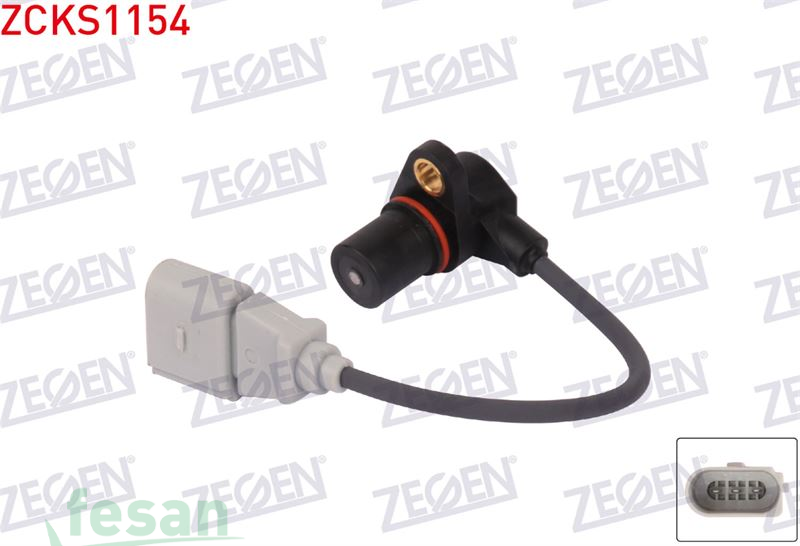 ZCKS1154 KRANK DEVİR SENSÖRÜ VW GOLF IV 1.6 1997-2004 JETTA III 1.6 2004-2010 AUDİ A4 2.0TFSİ QUATTRO 2004-2012 A3 SPORTBACK 1.6 2004-2013 SEAT TOLEDO 1.6 2004-2009 OCTAVİA II 1.6 2004-2013 KABLOLU 200MM