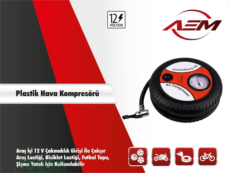 19 1501 12V HAVA KOMPRESÖRÜ 300 PSİ PLASTİK