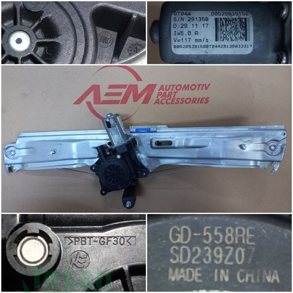 52093915 CAM KRİKOSU FİAT EGEA SOL ARKA