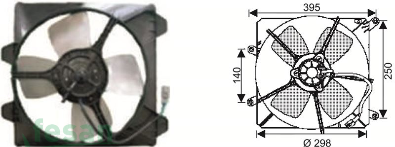 RFM 4410 12V FAN MOTORU SUZUKİ ALTO