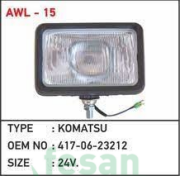 AWL 15 FAR KOMATSU DİKDÖRTGEN H4 AMPÜLLÜ