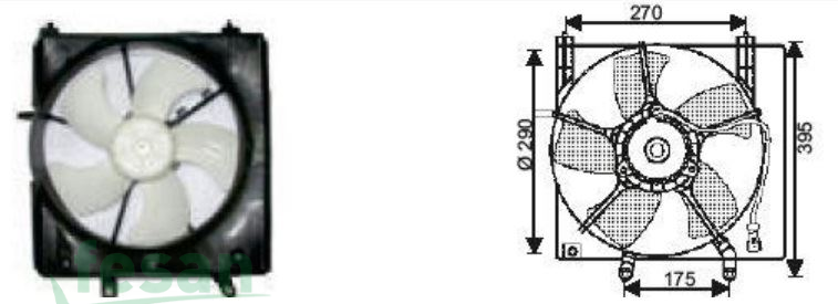 RFM 4510 12V FAN MOTORU HONDA CİTY 1998-2001 DAVLUMBAZLI