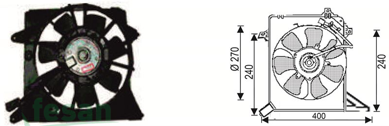 RFM 4520 12V FAN MOTORU HONDA CİTY 2003>