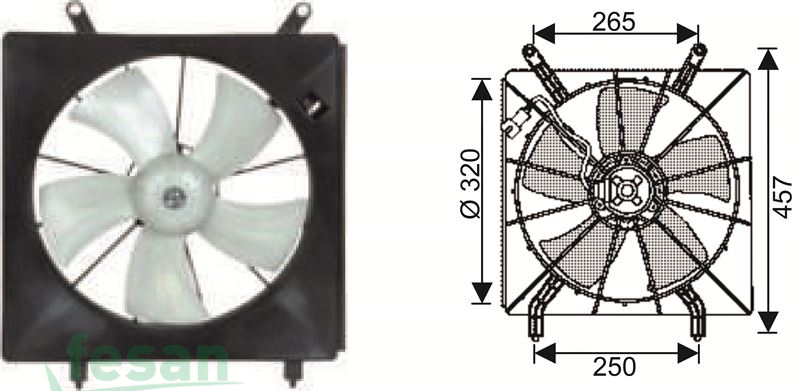 RFM 4700 12V FAN MOTORU HONDA CRV SAĞ 2002-2006 DAVLUMBAZLI