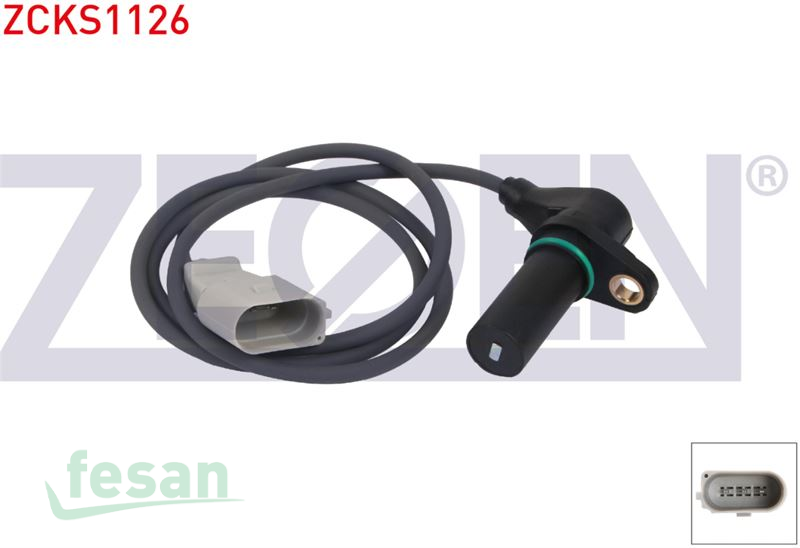 ZCKS1126 KRANK DEVİR SENSÖRÜ VW PASSAT 1.9TDİ 2000-2005 AUDİ A4 1.9TDİ 2000> A6 1.9TDİ 1997-2000 SKODA SUPERB I 1.9TDİ 2001-2008 KABLOLU 1000MM