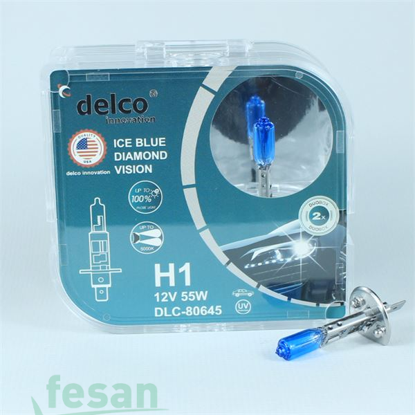 DLC-80645 12V AMPÜL H1 55WATT İCE BLUE DAİMOND VISION IŞIK İKİLİ SET