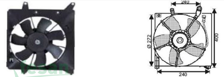 RFM 4760 12V FAN MOTORU HONDA JAZZ KLİMALI 2002-2008