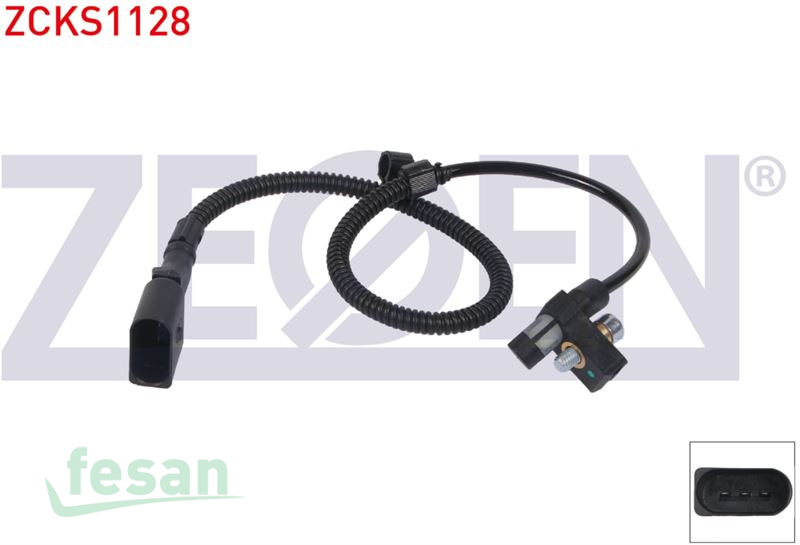 ZCKS1128 KRANK DEVİR SENSÖRÜ VW POLO 1.4 1999-2001 SEAT AROSA 1997-2004 CORDOBA 1.4I 1994-2002 KABLOLU 510MM