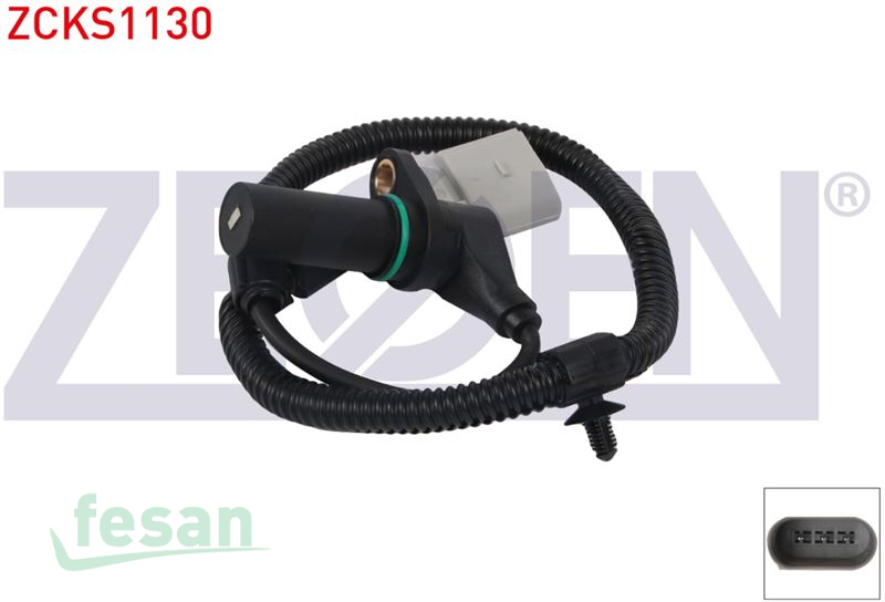 ZCKS1130 KRANK DEVİR SENSÖRÜ VW SHARAN 1.9TDİ 2002-2010 SEAT ALHAMBRA 1.9TDİ 2002-2008 SKODA FABİA I 1.9TDİ 2003-2008 KABLOLU 530MM