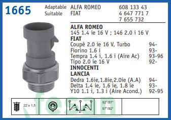 FAE 37910 FAN MÜŞÜRÜ TEMPRA TİPO KLİMALI YUVARLAK SOKET 3FİŞLİ