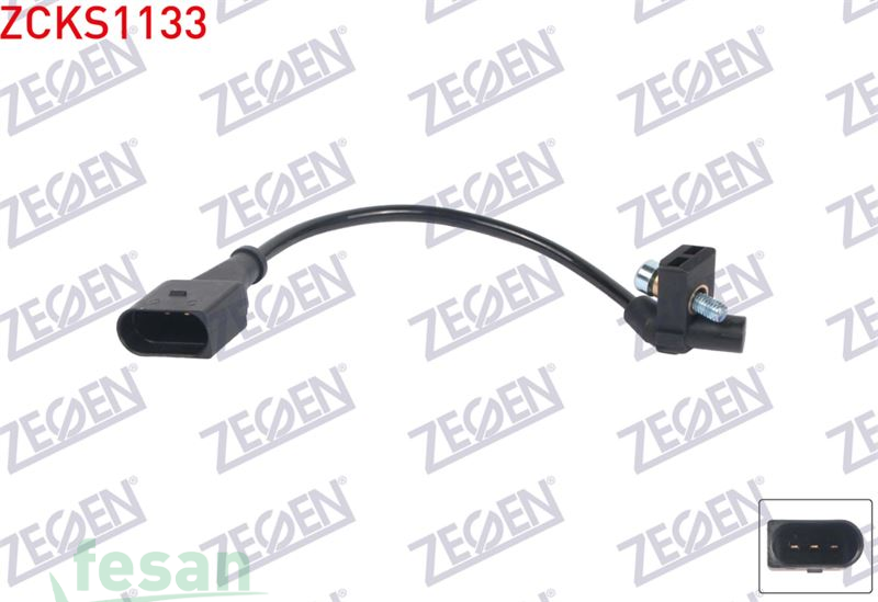 ZCKS1133 KRANK DEVİR SENSÖRÜ VW PASSAT 2.0FSİ 2005-2010 TOUAREG 3.0 V6 TDİ 2004-2010 AUDİ A3 2.0FSİ 2003-2008 SEAT ALTEA 2.0FSİ 2004-2009 SKODA OCTAVİA II 2.0FSİ 2004-2008 KABLOLU 250MM
