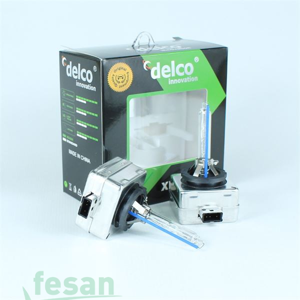 DLC-225602 D1S 8000K BLUB XENON +%50. FAZLA IŞIK 85V 35WATT İKİLİ SET PLASTİK SOKET