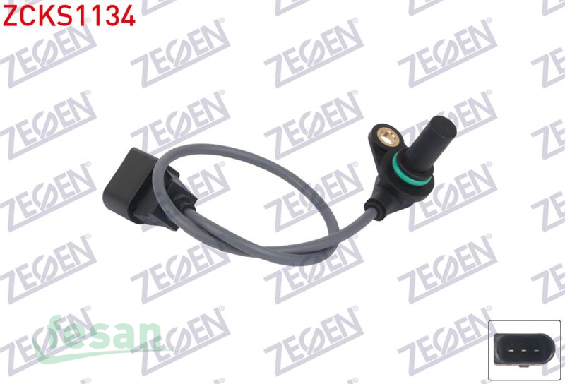ZCKS1134 KRANK DEVİR SENSÖRÜ VW BORA I 1.6 1998-2005 GOLF IV 1.8 1997-2005 AUDİ A3 1.6 1996-2003 SEAT LEON 1.6 1999-2006 SKODA OCTAVİA I 1.6 1996-2004 KABLOLU 355MM