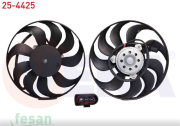 25-4425 12V FAN MOTORU VW BORA GOLF IV 1.9 TDİ AUDİ A4 SEAT SKODA 1997-2005 KISA MOTOR YM SOKETLİ