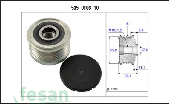 VALEO 588129 ŞARJ KASNAK RULMANLI DUCATO BOXER