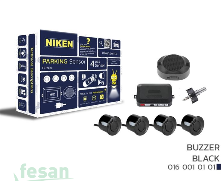 0160010101 NİKEN PARK SENSÖRÜ SES İKAZLI SİYAH