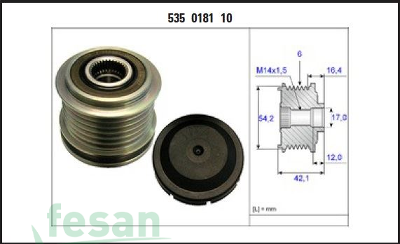 VALEO 588035 ŞARJ KASNAK RULMANLI VW BORA BOSCH