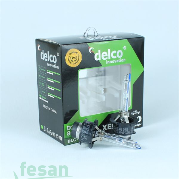 DLC-226702 D2S 8000K BLUB XENON +%50. FAZLA IŞIK 85V 35WATT İKİLİ SET PLASTİK SOKET