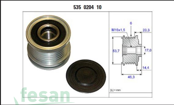 İNA 535020410 ŞARJ KASNAK RULMANLI ASTRA İNSİGNİA