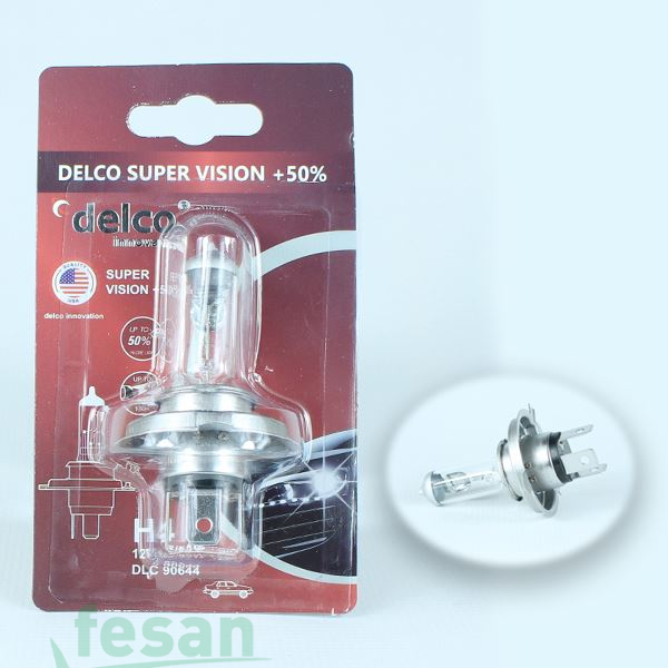 DLC-90644 12V AMPÜL H4 55-60WATT 43T SÜPER VİSİON +%50. FAZLA IŞIK BLİSTER AMBALAJ TEKLİ