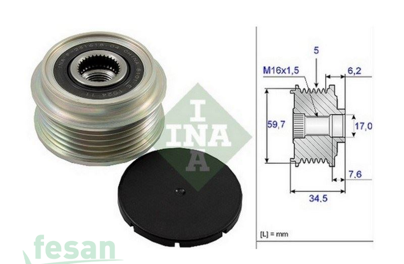 VALEO 588060 ŞARJ KASNAK RULMANLI MERCEDES SPRİNTER