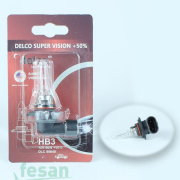 DLC-90640 12V AMPÜL HB3 9005 60WATT SÜPER VİSİON +%50.. FAZLA IŞIK TEKLİ BLİSTER