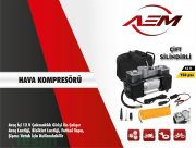 19 1508 12V HAVA KOMPRESÖRÜ JUMBO ÇİFT PİSTON SİYAH