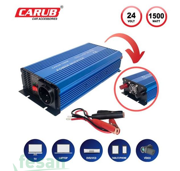 4621764 İNVERTÖR 24/220 VOLT 1500 WALT USB Ç UÇ 4621710