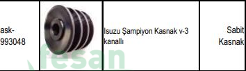 993048 ŞARJ KASNAK İSUZU ŞAMPİYON 3 LÜ EM 17×82X55