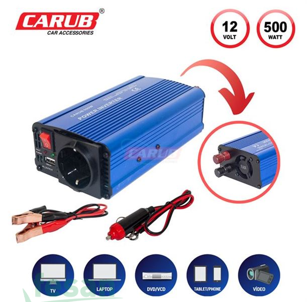 4621856 İNVERTÖR 12/220 VOLT 500 WALT YÜKSELTİCİ USB ÇIKIŞ