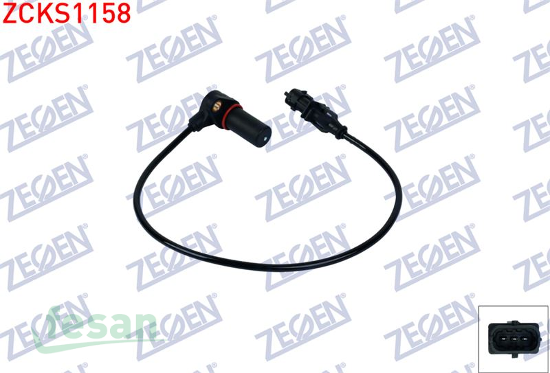 ZCKS1158 KRANK DEVİR SENSÖRÜ FİAT DOBLO 1.9JTD 2006>