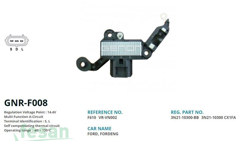 GENON GNR F008 VİSTEON 12V KONJEKTÖR FORD GRUP