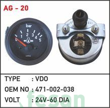 AG20 24V YAĞ SAATİ 5BAR 60MM