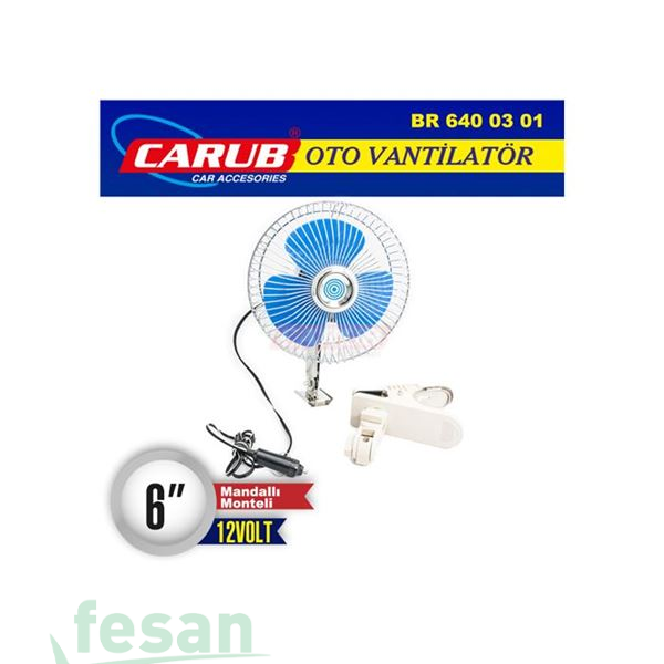 6400301 12V VANTİLATÖR MANDALLI 6İNÇ AKS24 1001 FY 828A OSN-1200