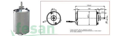 KORMAS 5605076240015 24V LONG LİFE MOTOR TEKLİ UZU 6715002 5605076240015