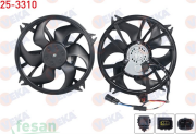 25-3310 12V FAN MOTORU PEUGEOT 407 1.6HDİ 2004-2011 BEYİNLİ