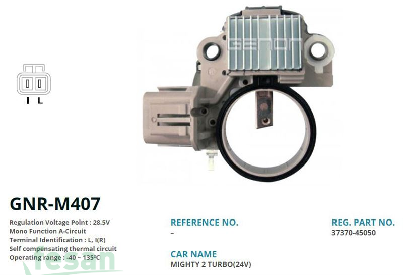 GENON GNR M407 MANDO 24V KONJEKTÖR HYUNDAI KAMYONET L-I R