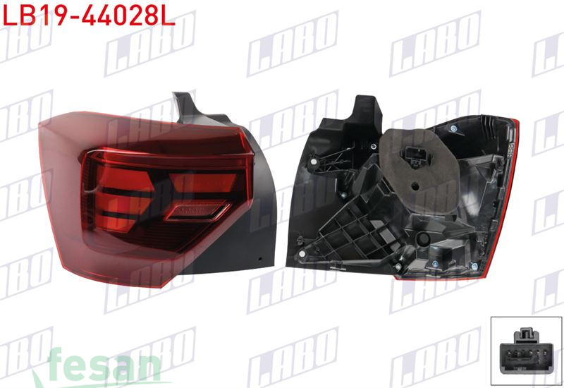 LB19-44028L STOP LAMBASI VW POLO VI 2021-2024 SOL DIŞ LEDLİ