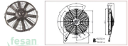 5702211240003 24V FAN MOTORU 11İNÇ ÜFLEYİCİ DÜZ PERVANE