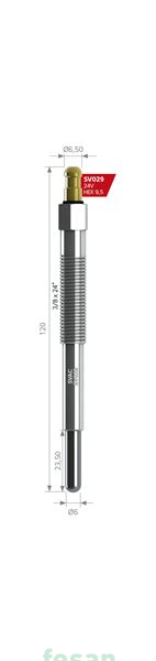 SVAC SV029  029  24V ISITMA BUJİSİ CATERPİLLER 950 955 956 PK 98 SV029 3T 9562 BERU 029