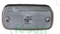 CERKEZ UNVR 27 YAN SİNYAL OVAL BEYAZ BRAKETSİZ