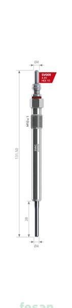 SVAC SV009  020  4.4V ISITMA BUJİSİ AUDI A3 A4 Q5 Q7 3.0 SV009 BERU 020