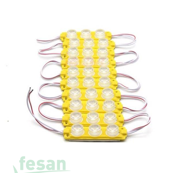 L1078 12V PARMAK LED YM KABLOLU SARI KÖŞELİ LED