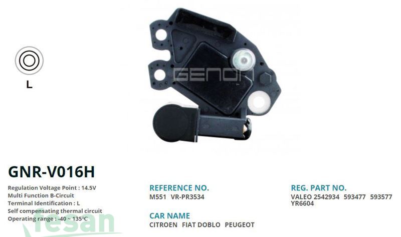 GENON GNR V016H VALEO 12V KONJEKTÖR FİAT ALBEA MULTİJET TEK CİVATALI