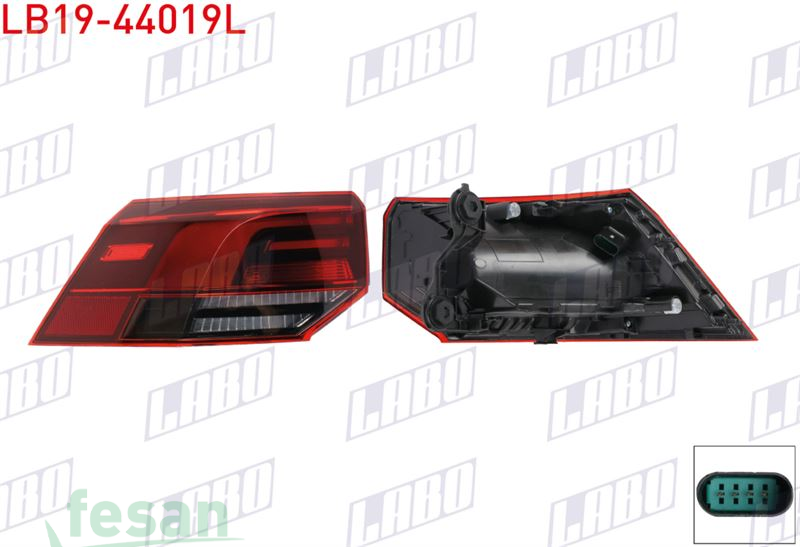 LB19-44019L STOP LAMBASI VW GOLF VIII 2020> SOL DIŞ LEDLİ