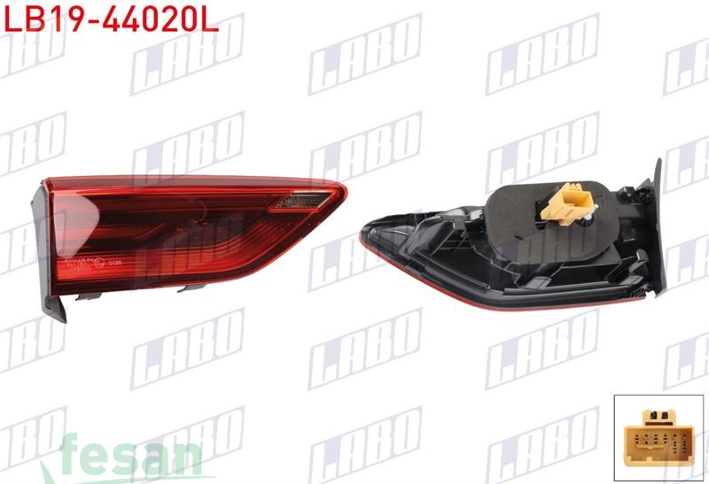 LB19-44020L STOP LAMBASI VW GOLF VIII 2020> SOL İÇ LEDLİ