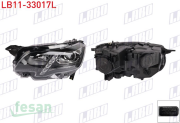LB11-33017L FAR PEUGEOT RİFTER 2018> LEDLİ SOL
