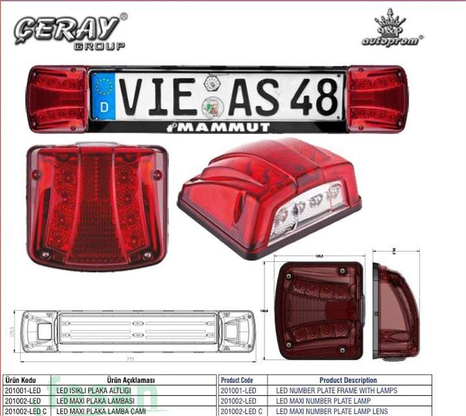 201001-LED PLAKA ÇERÇEVESİ LED IŞIKLI BOŞ