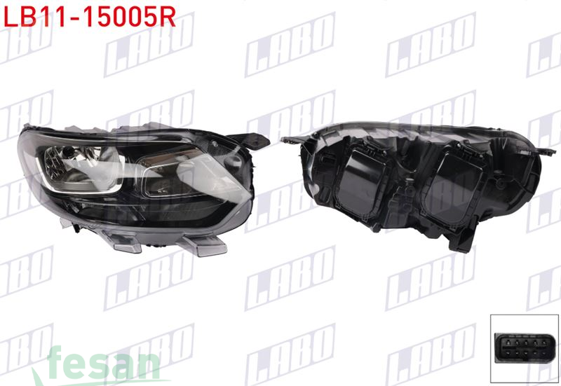 LB11-15005R FAR CİTROEN JUMPY 2018> OPEL VİVARO C SAĞ