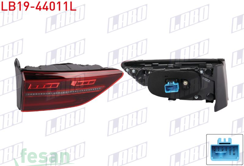 LB19-44011L STOP LAMBASI VW GOLF VIII SOL İÇ KAYAR LEDLİ